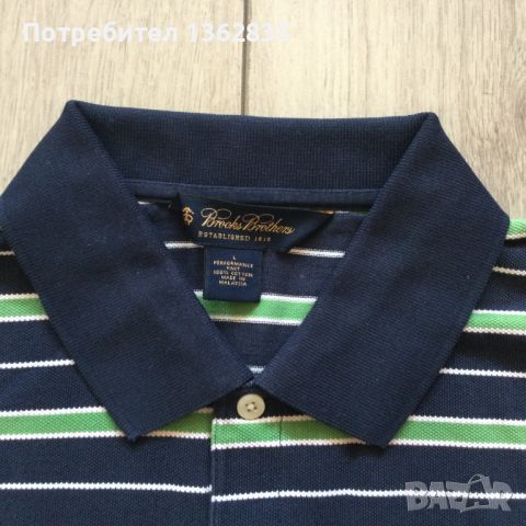 НОВА оригинална памучна тениска BROOKS BROTHERS размер L от САЩ, снимка 3 - Тениски - 45238072