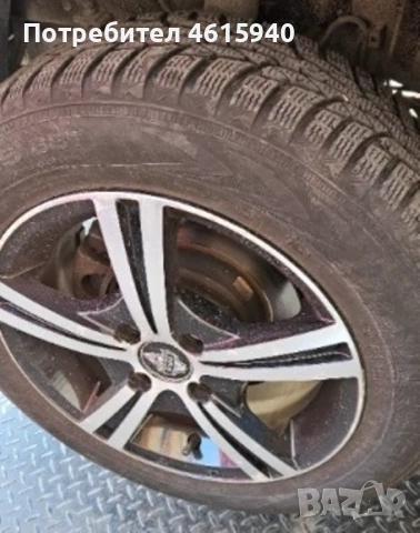 4бр. алуминиеви джанти 4х100мм+4бр зимни гуми NOKIAN WR D4 185/65/15