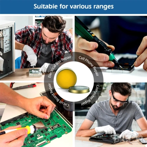 Паста за запояване, флюс от колофон 100 грама, снимка 6 - Друга електроника - 53466149