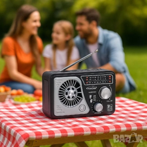 Мултифункционално радио, Bluetooth, USB, Слънчево зареждане, снимка 5 - Друга електроника - 51897474