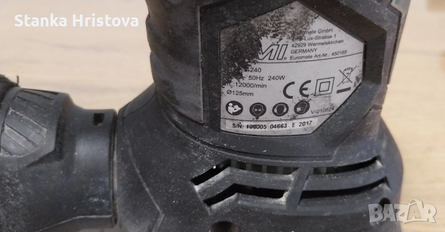 Шлайф машина CML 240w., снимка 4 - Други инструменти - 52122545