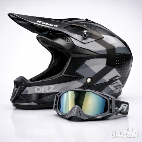 Кросова каска ORZ Sport, Full Face, DOT Сертификат, Размер: S; XL;, снимка 4 - Аксесоари за велосипеди - 51610532