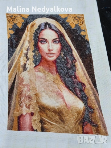 Продава се гоблен ,,Пясъчна принцеса", снимка 2 - Гоблени - 54126974