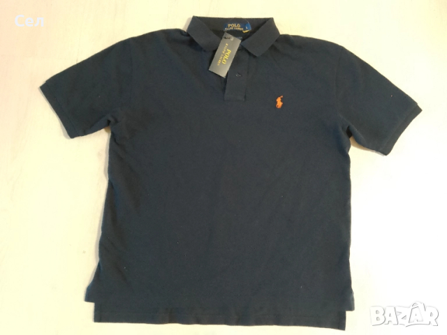 Нова мъжка тъмно синя тениска Polo М, снимка 3 - Тениски - 51456010