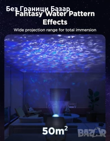 Нов Govee Проектор със звездно небе и водни ефекти, 40 режима и бял шум, снимка 2 - Друга електроника - 52154810