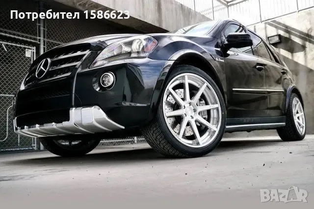 AMG стил вежди за Mercedes ML W164, снимка 2 - Части - 47131755