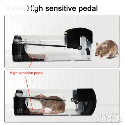4681Професионален Тунелен Капан за Мишки Бързо Зареждане и Скрита Зона за Стръв, снимка 9 - Други стоки за дома - 53823757