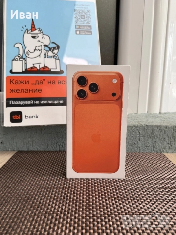 512!ЛИЗИНГ*130лв/м iPhone 17 Pro Max*Orange*айфон 17 про макс, снимка 3 - Apple iPhone - 52154162