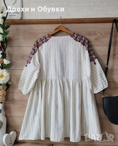 Туника с шевици бродерии памучна материя , снимка 6 - Туники - 54096477