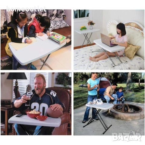 ПРОМОЦИЯ Сгъваема маса за пикник с регулиране на височината 30DQMRHP-76X, снимка 5 - Маси - 51986348