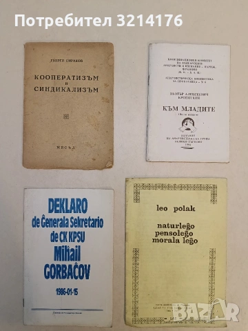 Към младите. 6-то издание – Пьотър Алексеевич Кропоткин 1994, Издание на анархическа група Велико Т.