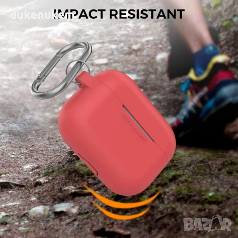 НОВ! Силиконов калъф за AirPods Pro 2, с карабинер и ръчна лента, снимка 7 - Слушалки и портативни колонки - 51091854