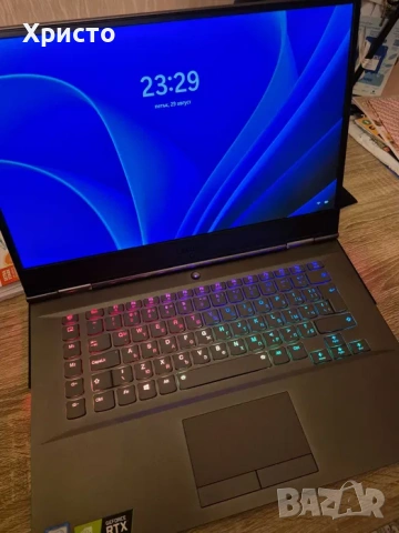 Lenovo Legion Y740 15.6" геймърски лаптоп RTX 2060, I7 9750H, 48GB RAM, снимка 2 - Лаптопи за дома - 53180696