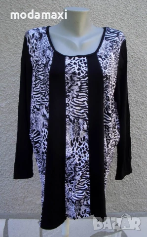 3XL Нова туника М.Collection в черно и бяло , снимка 1