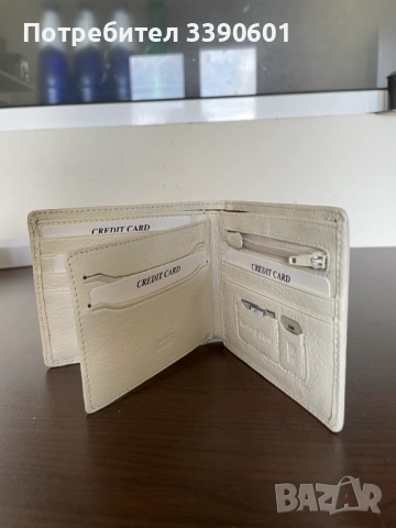 ART чисто нов портфейл бяла кожа, снимка 5 - Портфейли, портмонета - 54146001