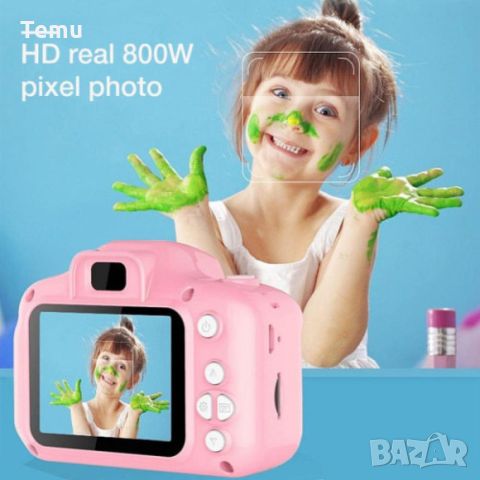 Детски електронен фотоапарат. Цвят: Син или Розов, снимка 5 - Други - 45545054