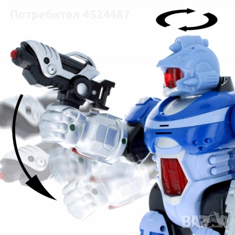 Интерактивна играчка робот Андроид – Светлини, звуци и екшън, снимка 5 - Други - 51662429