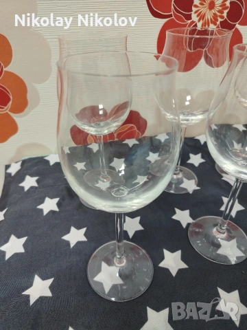кристален К-т за вино LEONARDO , снимка 2 - Чаши - 53344020