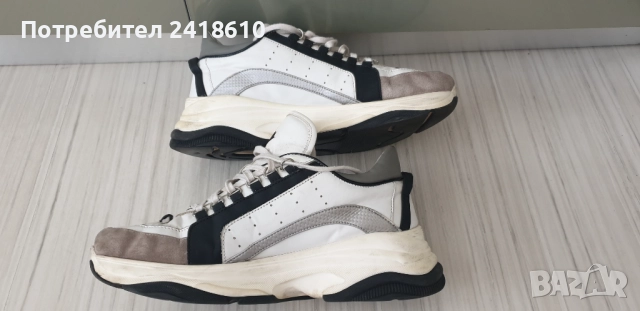 DSQUARED2 Bumpy 551 Leather Sneakers Mens Size 45/29см  ОРИГИНАЛ! Мъжки Кецове от естествена кожа!, снимка 7 - Кецове - 51798155