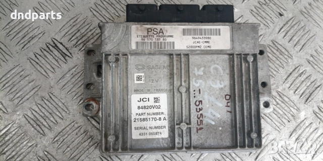 Компютър Citroen C3 1.4i 2004г. 9657018180	