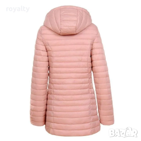 Дамско яке цвят пудра с качулка, снимка 2 - Якета - 51466184