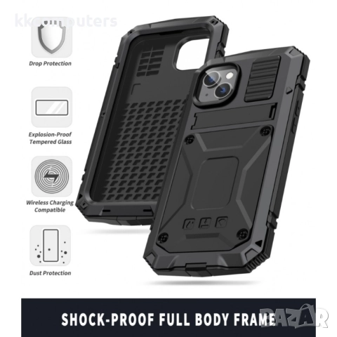 Apple iPhone 14 Plus R-JUST Удароустойчив/Водоустойчив Калъф и Протектор, снимка 7 - Калъфи, кейсове - 52689281