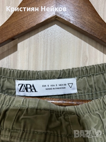 Карго панталон Zara - S размер, снимка 3 - Панталони - 52565988