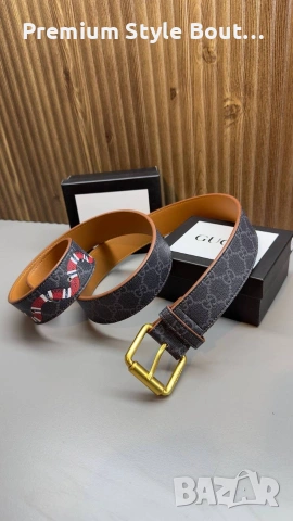 колани от естествена кожа в кутия Gucci , снимка 6 - Колани - 53666743