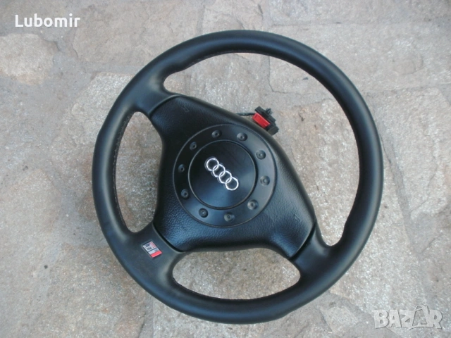 Волан трилъчев , кожен S Line - Audi A4 B5 - 1995 г до 1997 год !, снимка 4 - Аксесоари и консумативи - 53977364