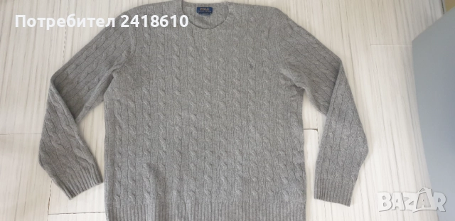 POLO Ralph Lauren Cable Merino/ Cashmere  Knit Mens Size XL  ОРИГИНАЛ! Mъжки Пуловер, снимка 12 - Пуловери - 52040955