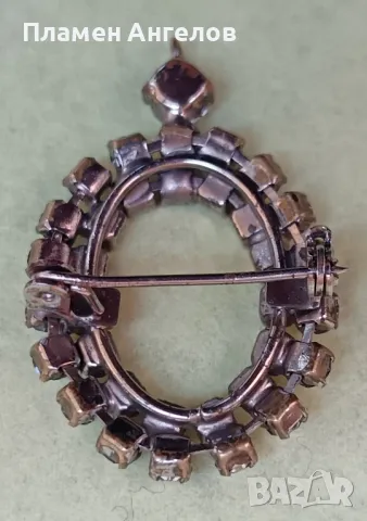 Стара посребрена брошка, снимка 5 - Други ценни предмети - 50095904