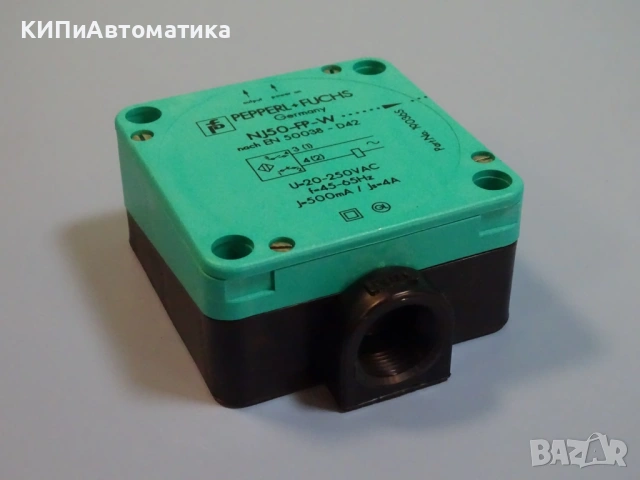 индуктивен сензор Pepperl+Fuchs NJ50-FP-W-P1 Proximity Sensor 20-250V, снимка 2 - Резервни части за машини - 54218208