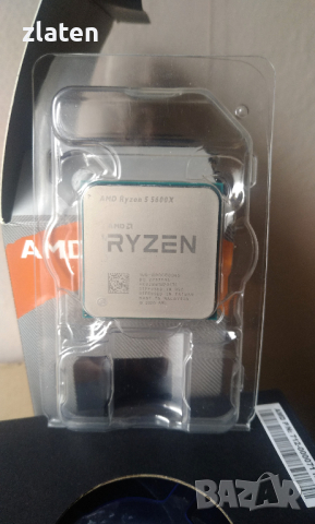 AMD Ryzen 5 5600x AM4 CPU процесор с BOX охладител, снимка 1 - Процесори - 45034475