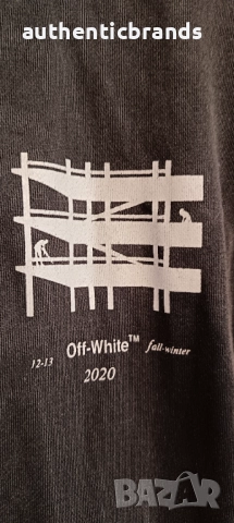 Off White c/o Virgil Abloh 2019 Graphic Print Hoodie L, снимка 4 - Спортни дрехи, екипи - 52691793