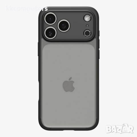 Оригинален кейс Spigen Ultra Hybrid, За iPhone 17 Pro Max (6.9), Черен и Протектор, снимка 3 - Калъфи, кейсове - 51922719