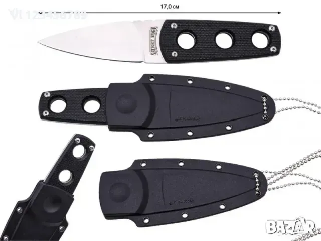 Нож за скрито носене на врата-Cold Steel Secret Edge 70х164, снимка 3 - Ножове - 49328473