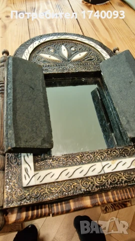 Огледало -Ръчна изработка , снимка 4 - Антикварни и старинни предмети - 51274463