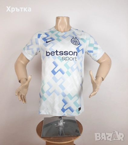 Nike FC Inter - Оригинална мъжка футболна тениска размер S, снимка 4 - Тениски - 52146109