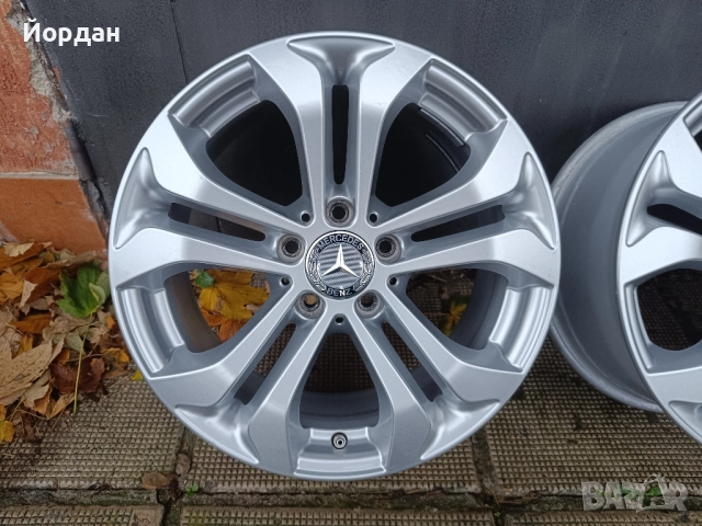 ОРИГИНАЛНИ джанти 17 ' цола 5x112 МЕРЦЕДЕС / MERCEDES BENZ ET36 7,5J 66,6, снимка 7 - Гуми и джанти - 52344984