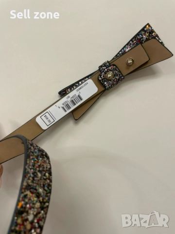 Оригинален колан Kate Spade с брокат и панделка, снимка 2 - Колани - 51690040
