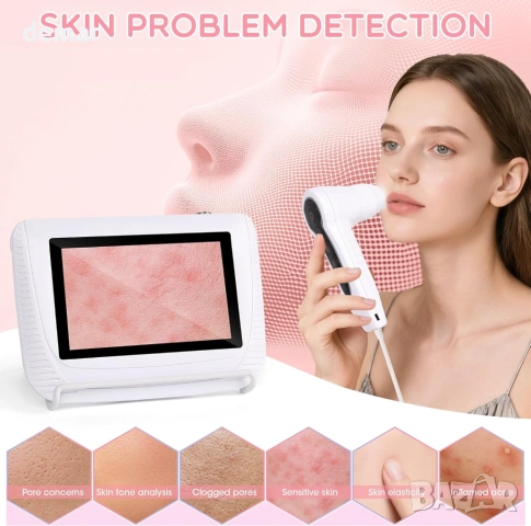 5-инчов HD екранен скенер на кожа и коса с 50X/200X увеличение, снимка 3 - Друга електроника - 54014177