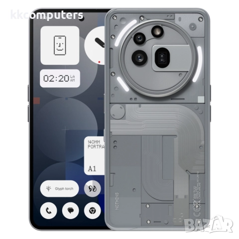 ЧАСТИ ЗА Смартфон GSM NOTHING PHONE(3A) PRO 256/12 GREY 6.77 ", 256 GB, RAM 12 GB, 50+50+8 MP, 5G 