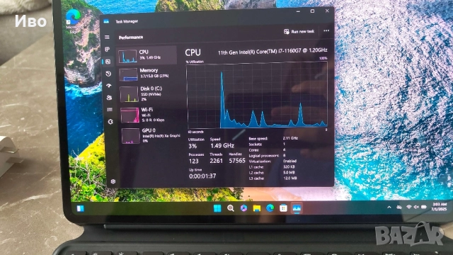 Huawei Matebook E, i7-1160G7, 16GB RAM, снимка 2 - Лаптопи за дома - 52091913