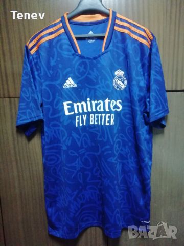 Real Madrid Benzema Adidas оригинална тениска фланелка Реал Мадрид Бензема 3XL, снимка 2 - Тениски - 45702069