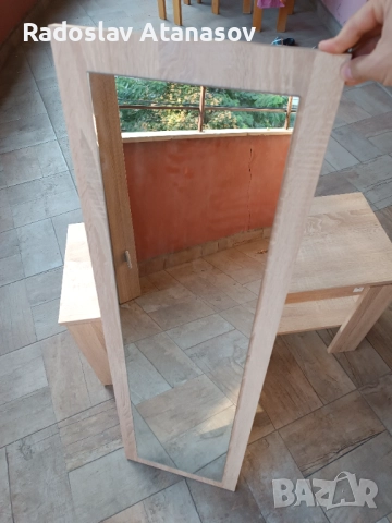 Комплект огледало ,закачалка и рафт за обувки , снимка 3 - Закачалки - 51908937