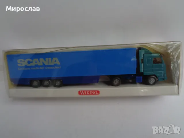 WIKING H0 1/87 SCANIA КАМИОН ТИР ИГРАЧКА МОДЕЛ, снимка 1 - Колекции - 47421482