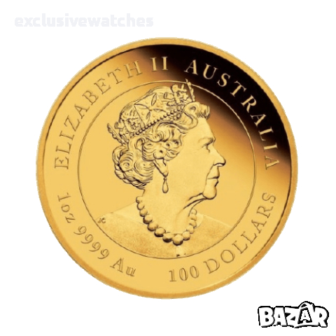 1 тройунция 24 карата (1 toz) Златна Монета Австралийски Лунар Вол 2021, снимка 2 - Нумизматика и бонистика - 45056207