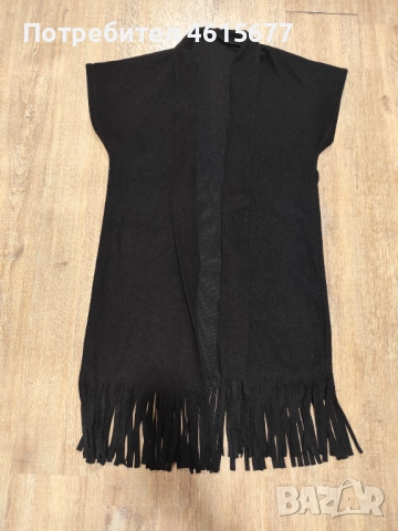 дълъг елек с ресни, снимка 2 - Елеци - 51967087