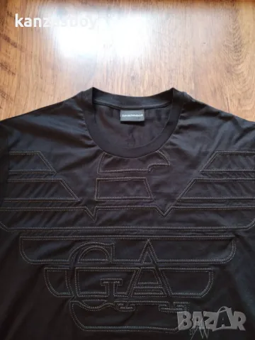 Emporio Armani Cotton Printed Logo  - страхотна мъжка тениска КАТО НОВА 3XL