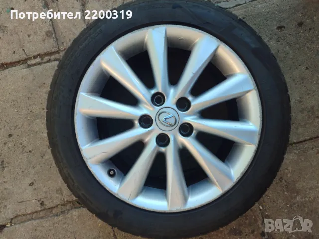 Джанти с летни гуми за lexus/toyota 5x114.3, 225/45, 245/45/17, снимка 1 - Гуми и джанти - 48718234